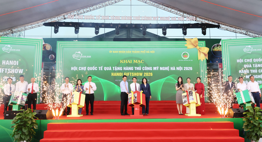 Khai mạc Hội chợ quốc tế Quà tặng hàng thủ công mỹ nghệ Hà Nội năm 2026